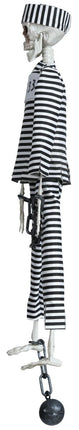 Halloween Hangdecoratie Gevangen Skelet 45cm - Partywinkel - 8434077248713
