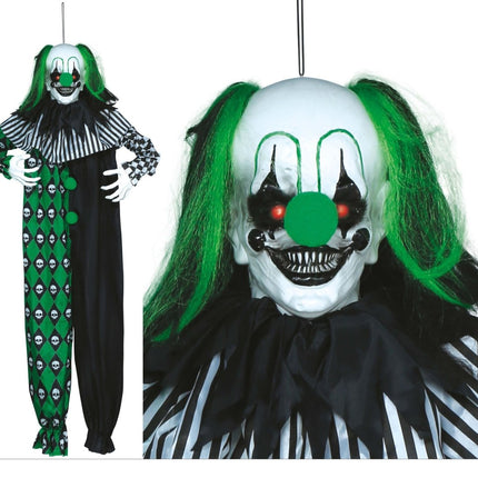 Halloween Hangdecoratie Groen Clown - Partywinkel - 8434077249130