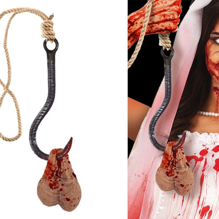 Halloween Hangdecoratie Haak Met Balzak van Fiestas Guirca koop je bij Partywinkel