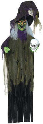 Halloween Hangdecoratie Heks 1,8m - Partywinkel - 8434077249000
