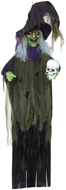 Halloween Hangdecoratie Heks 1,8m - Partywinkel - 8434077249000