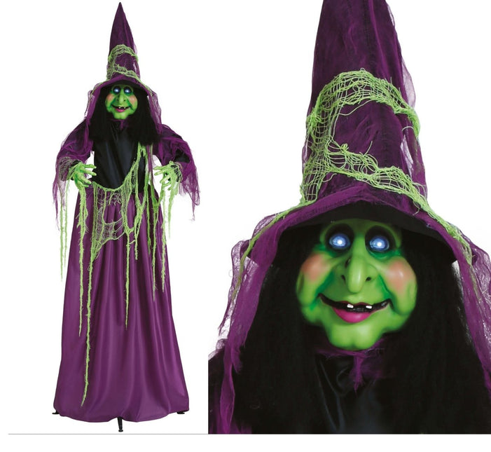 Halloween Hangdecoratie Heks 1,9m - Partywinkel - 8434077248546