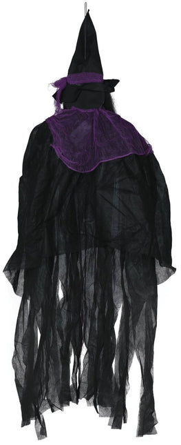 Halloween Hangdecoratie Heks Met Licht En Geluid 1,2m - Partywinkel - 8434077248980
