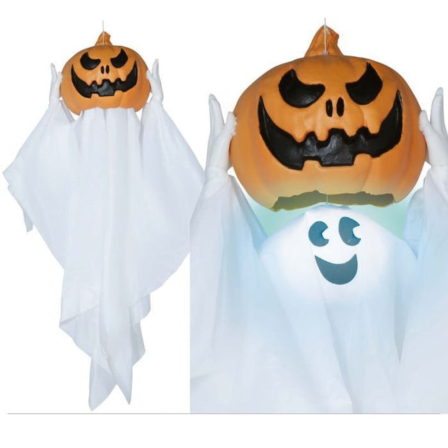 Halloween Hangdecoratie Pompoenen Spook 90cm - Partywinkel - 8434077248843