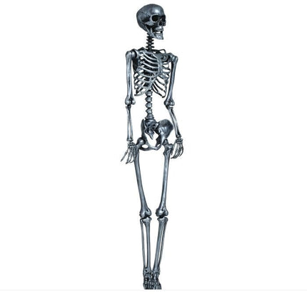 Halloween Hangdecoratie Zilver Skelet 1,6m - Partywinkel - 8434077249406