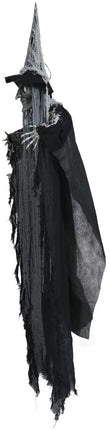 Halloween Hangdecoratie Zwart Heks 1,3m - Partywinkel - 8434077248720