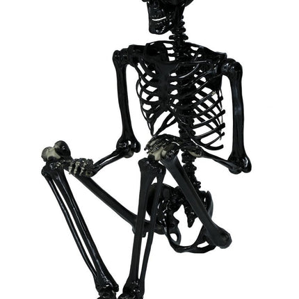 Halloween Hangdecoratie Zwart Skelet 90cm - Partywinkel - 8434077269626