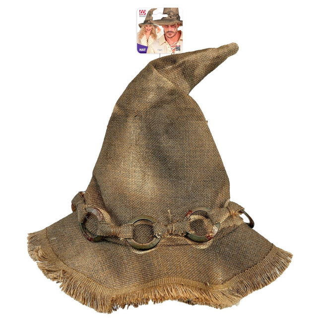 Halloween Heksenhoed Bruin van Widmann koop je bij Partywinkel