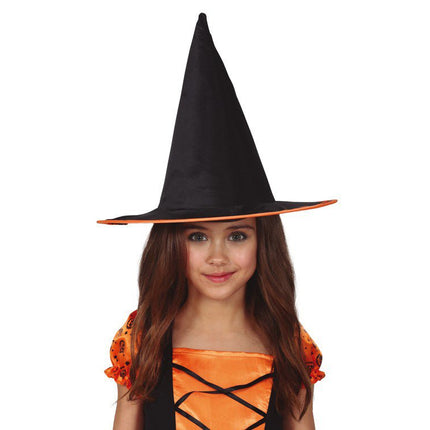 Halloween Heksenhoed Kind Oranje van Fiestas Guirca koop je bij Partywinkel
