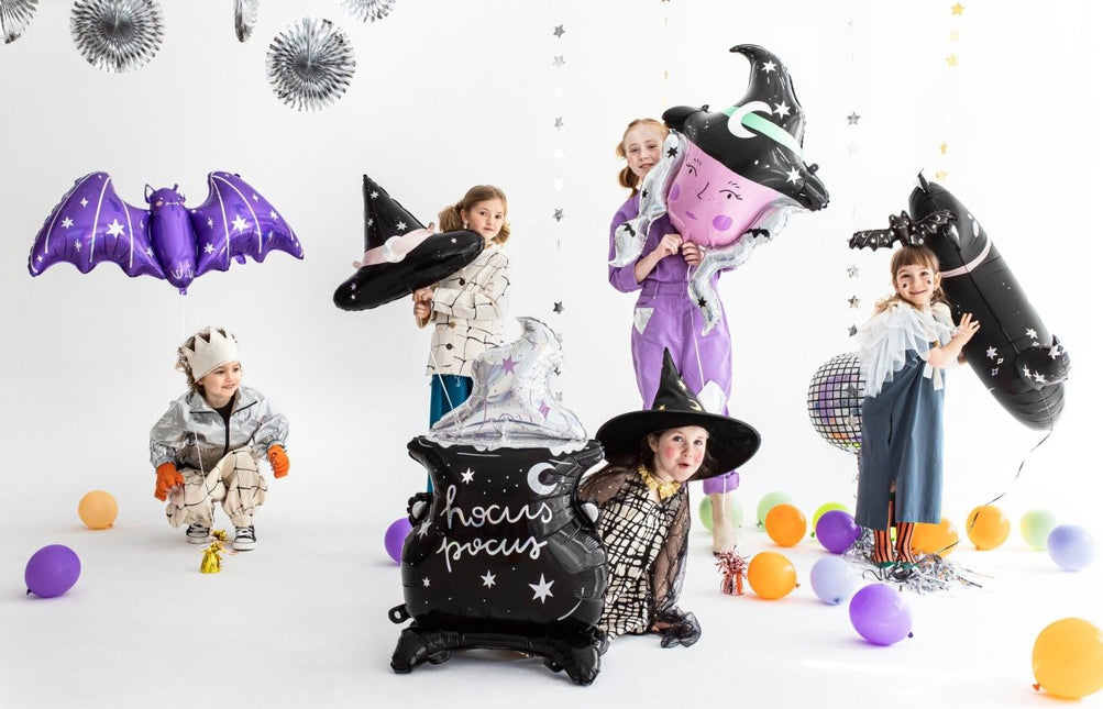 Halloween Helium Ballon Heksenhoed Leeg 57,5cm van Partydeco koop je bij Partywinkel