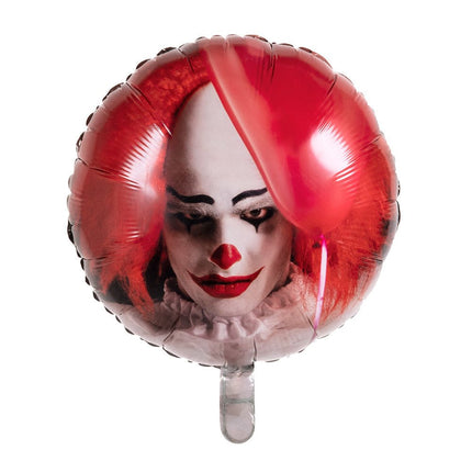 Halloween Helium Ballon Horror Clown Leeg 45cm van Boland koop je bij Partywinkel
