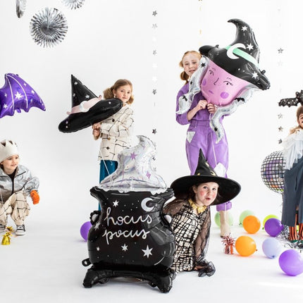 Halloween Helium Ballon Vleermuis Leeg 40cm van Partydeco koop je bij Partywinkel