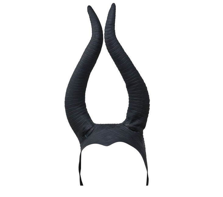 Halloween Helm Zwarte Hoorns van Fiestas Guirca koop je bij Partywinkel