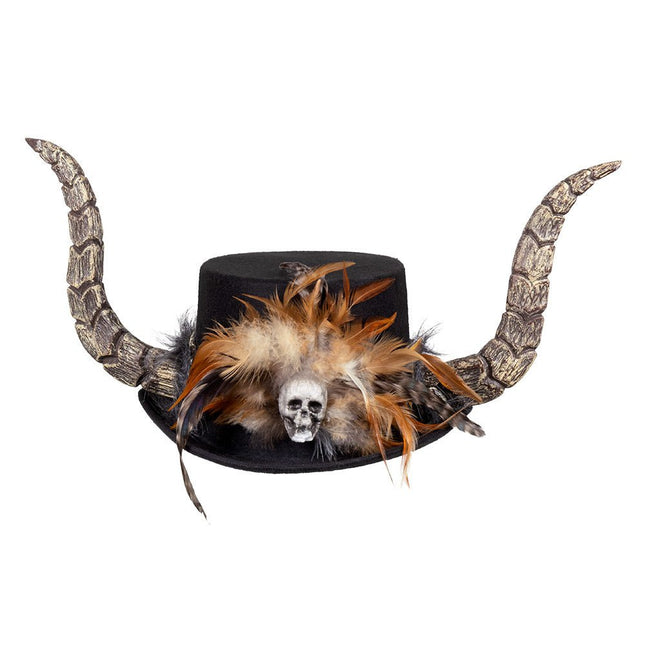 Halloween Hoed Vodoo Hoorns van Boland koop je bij Partywinkel