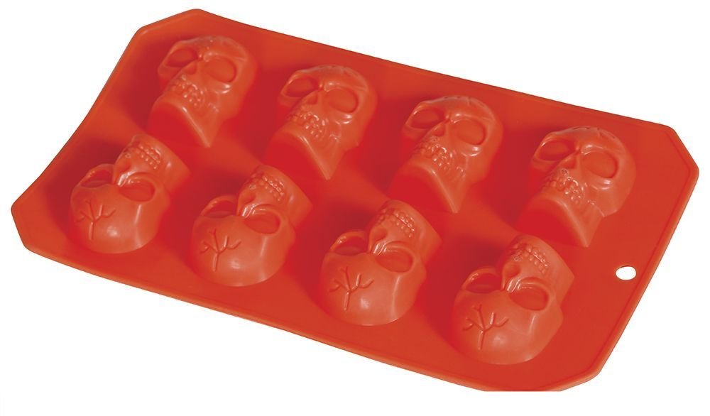 Halloween Ijsblokjesvorm Doodshoofden 21cm - Partywinkel - 8434077190425