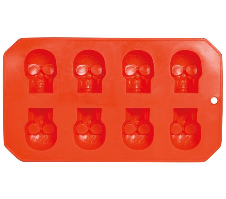 Halloween Ijsblokjesvorm Doodshoofden 21cm - Partywinkel - 8434077190425