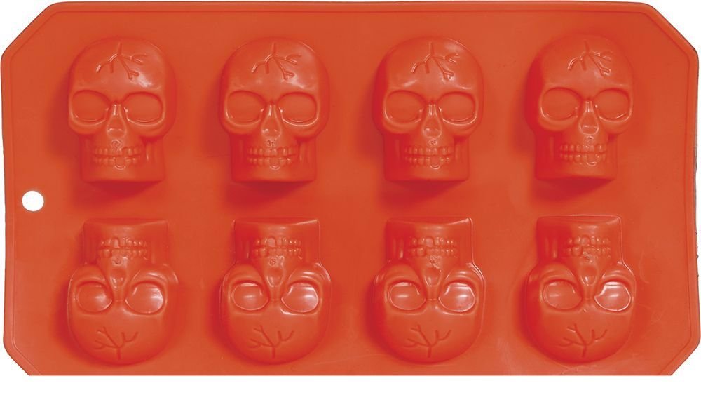 Halloween Ijsblokjesvorm Doodshoofden 21cm - Partywinkel - 8434077190425