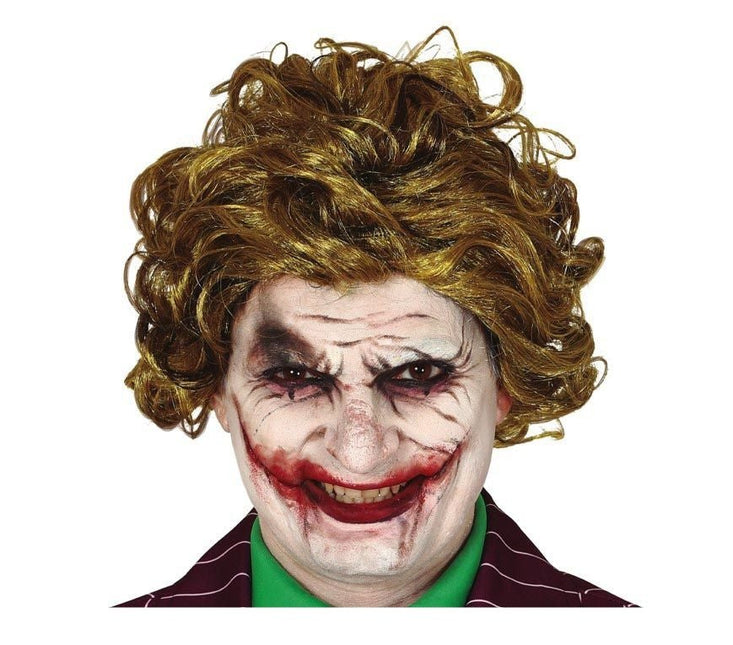 Halloween Joker Pruik Geel Groen van Fiestas Guirca koop je bij Partywinkel