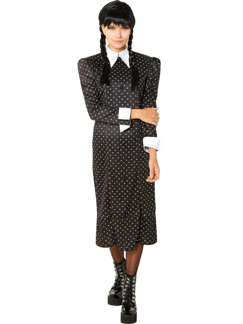 Halloween Jurk Wednesday Addams Dames van Rubies koop je bij Partywinkel