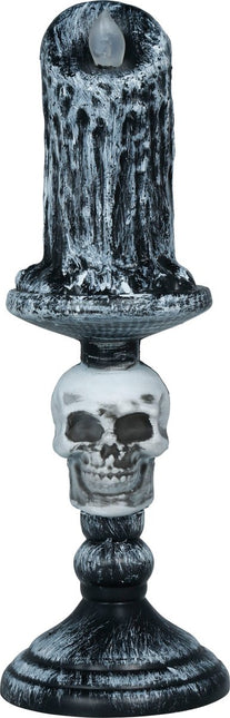 Halloween Kandelaar Grijs Skelet 1st van Fiestas Guirca koop je bij Partywinkel