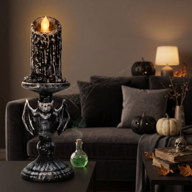Halloween Kandelaar Met Lamp 26cm van Fiestas Guirca koop je bij Partywinkel