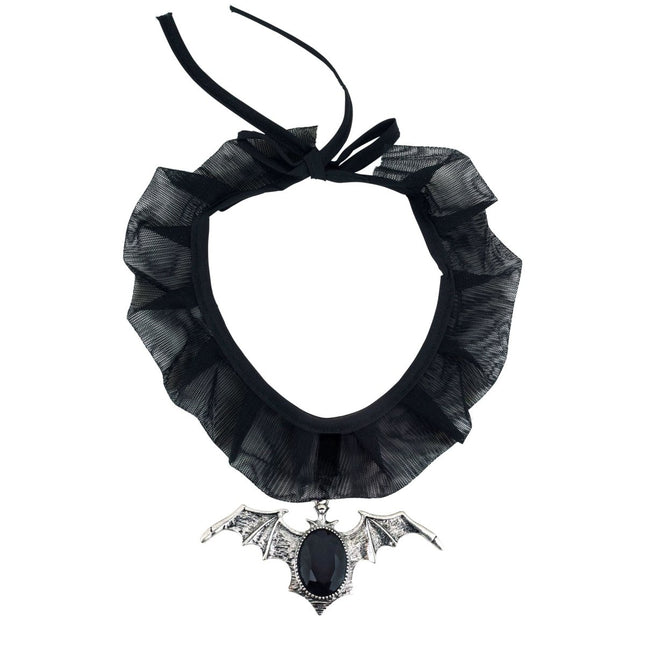 Halloween Ketting Choker Met Vleermuis van Widmann koop je bij Partywinkel