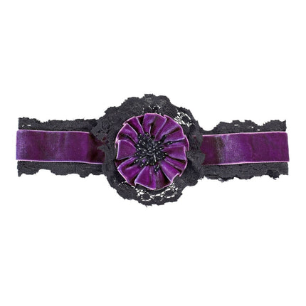 Halloween Ketting Paars Bloem van Widmann koop je bij Partywinkel