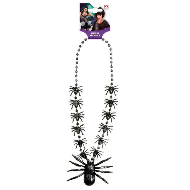 Halloween Ketting Spinnen 40cm van Widmann koop je bij Partywinkel