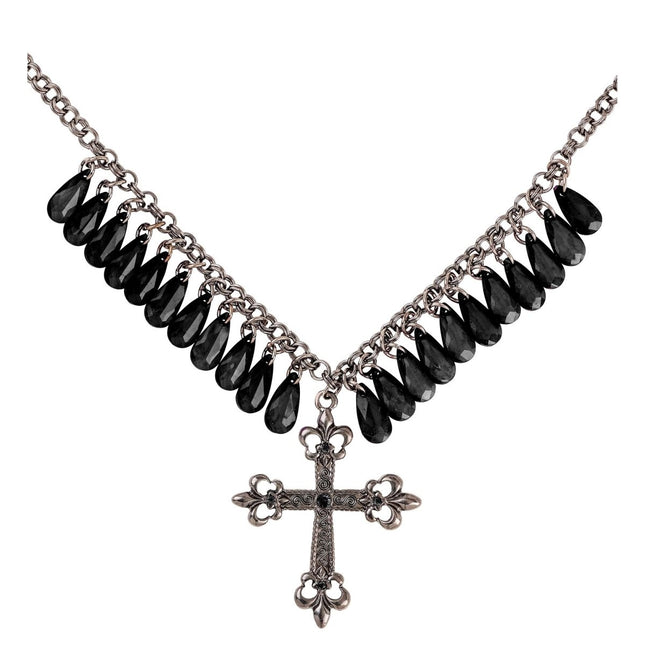 Halloween Ketting Zwart Kruis Gothic van Widmann koop je bij Partywinkel