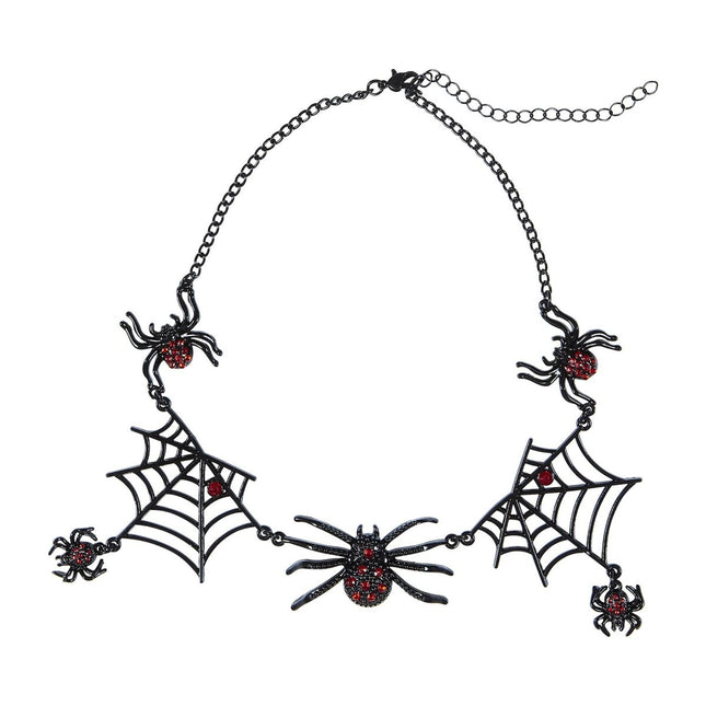 Halloween Ketting Zwart Spinnen van Widmann koop je bij Partywinkel