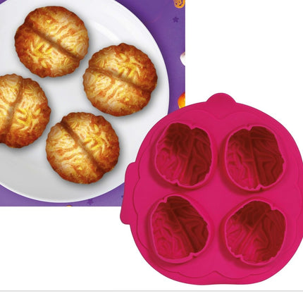 Halloween Koekvormpjes Hersenen 21cm - Partywinkel - 8434077190432
