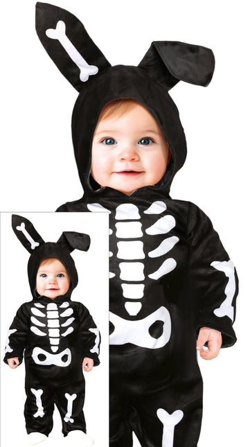 Halloween Kostuum Baby Konijnen Skelet - Partywinkel - 8434077761366