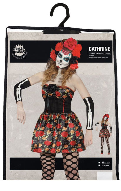 Halloween Kostuum Dames Jurk Skelet Day Of The Dead van Fiestas Guirca koop je bij Partywinkel