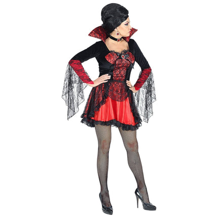 Halloween Kostuum Dames Vampier Kant van Widmann koop je bij Partywinkel