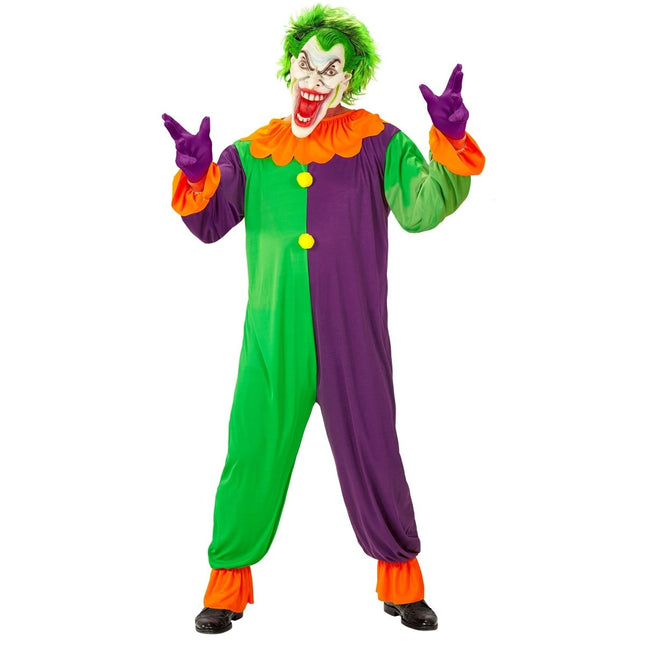 Halloween Kostuum Gekleurd Heren Joker van Widmann koop je bij Partywinkel