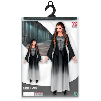 Halloween Kostuum Grijs Dames Gothic van Widmann koop je bij Partywinkel