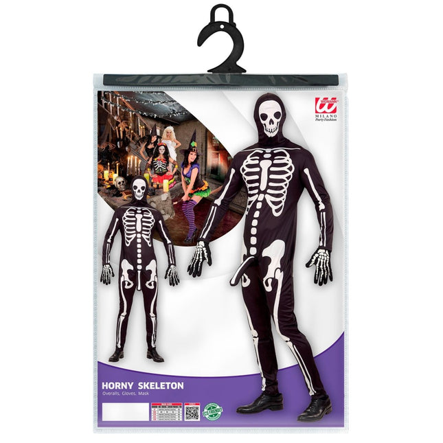 Halloween Kostuum Heren Skelet 3 delig van Widmann koop je bij Partywinkel