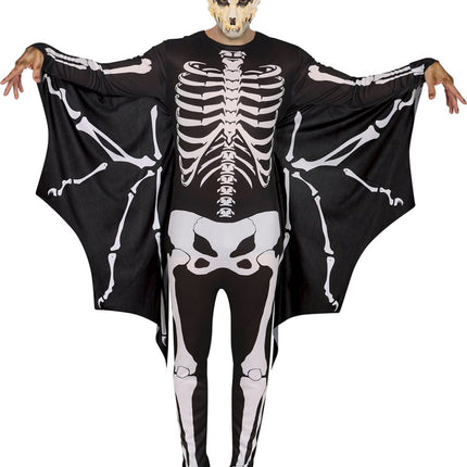 Halloween Kostuum Heren Vleermuis Skelet van Fiestas Guirca koop je bij Partywinkel