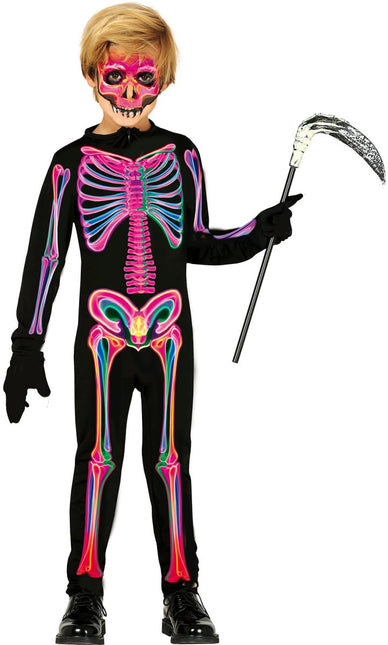 Halloween Kostuum Kind Neon Skelet van Fiestas Guirca koop je bij Partywinkel