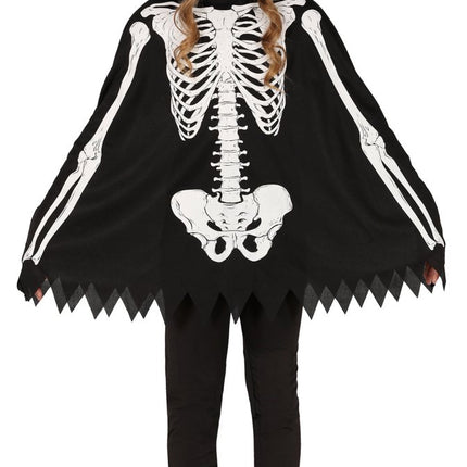 Halloween Kostuum Kind Skelet Poncho van Fiestas Guirca koop je bij Partywinkel