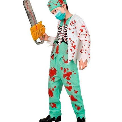 Halloween Kostuum Kind Zombie Dokter Bloed van Widmann koop je bij Partywinkel
