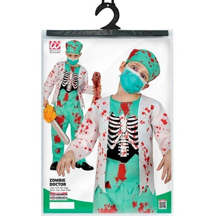 Halloween Kostuum Kind Zombie Dokter Bloed van Widmann koop je bij Partywinkel