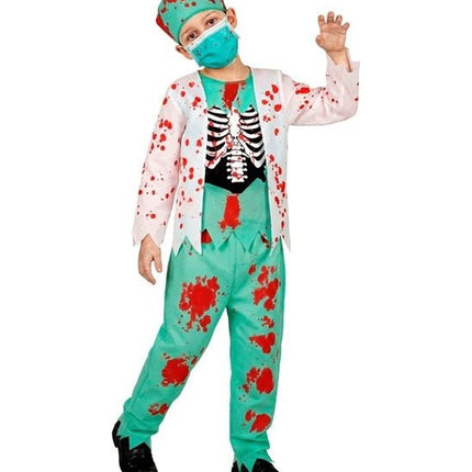 Halloween Kostuum Kind Zombie Dokter Bloed van Widmann koop je bij Partywinkel