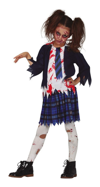 Halloween Kostuum Meisje Zombie Scholier van Fiestas Guirca koop je bij Partywinkel