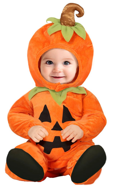 Halloween Kostuum Oranje Baby Pompoen - Partywinkel - 8434077761489