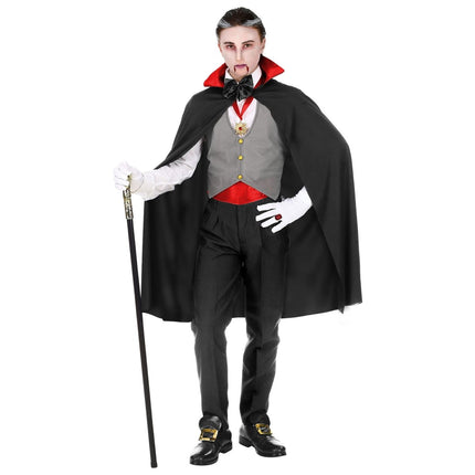 Halloween Kostuum Rood Zwart Jongen Vampier van Widmann koop je bij Partywinkel