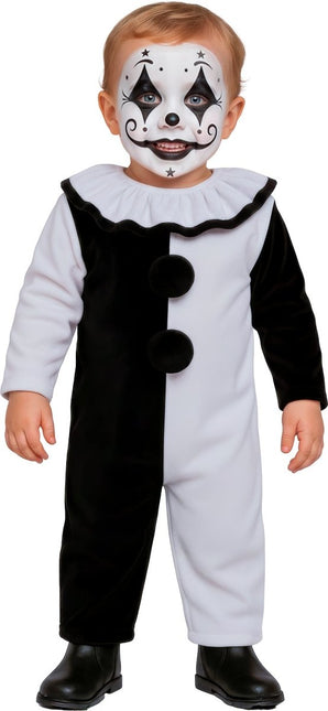 Halloween Kostuum Zwart Wit Baby Clown van Fiestas Guirca koop je bij Partywinkel