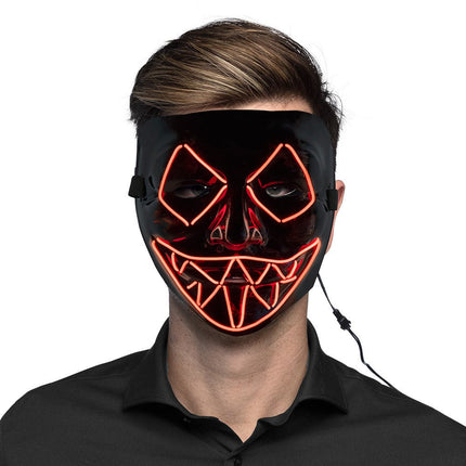 Halloween Led - Masker Killer Smile Rood van Boland koop je bij Partywinkel