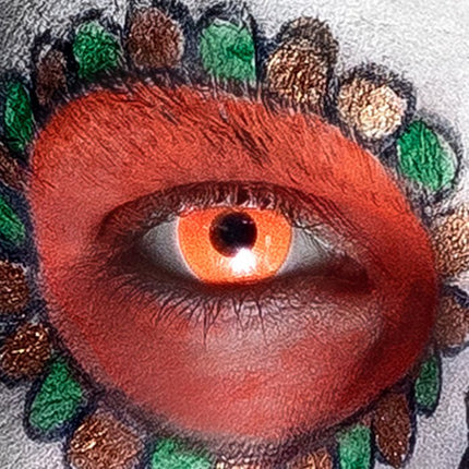 Halloween Maandlenzen Uv Flash Oranje van Boland koop je bij Partywinkel