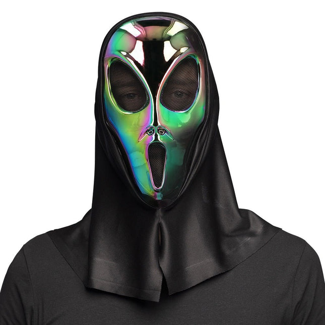 Halloween Masker Alien Holografisch van Boland koop je bij Partywinkel